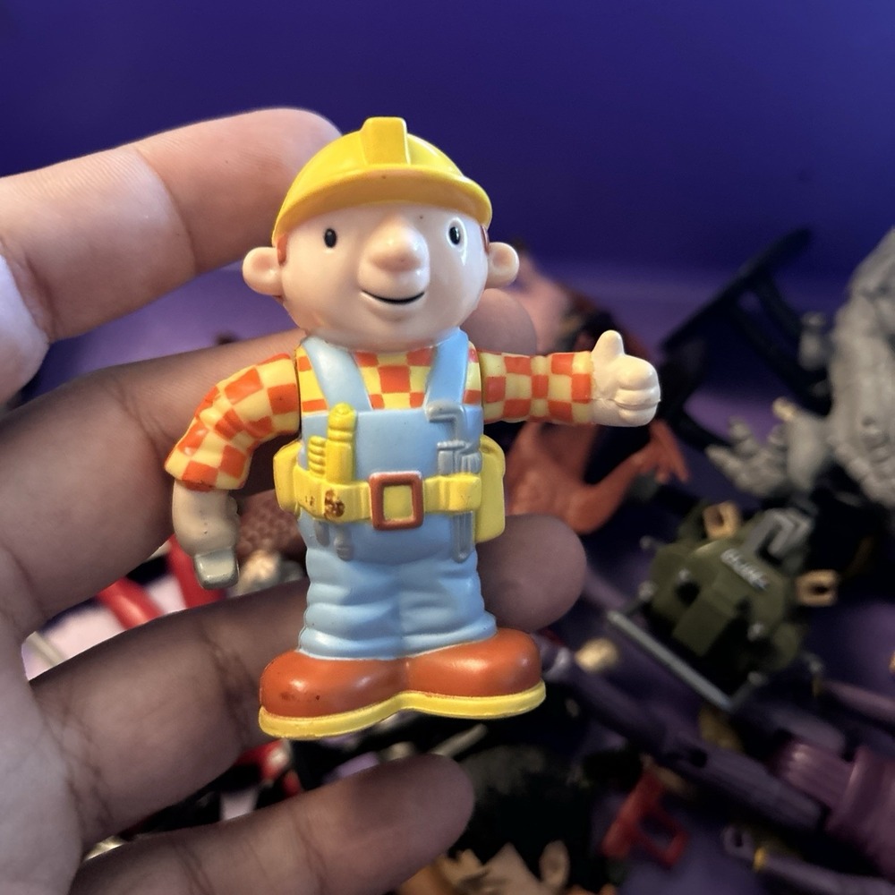 Hasbro Bob the Builder Woodworking Action Figure 2000 Vintage Toy Replacement